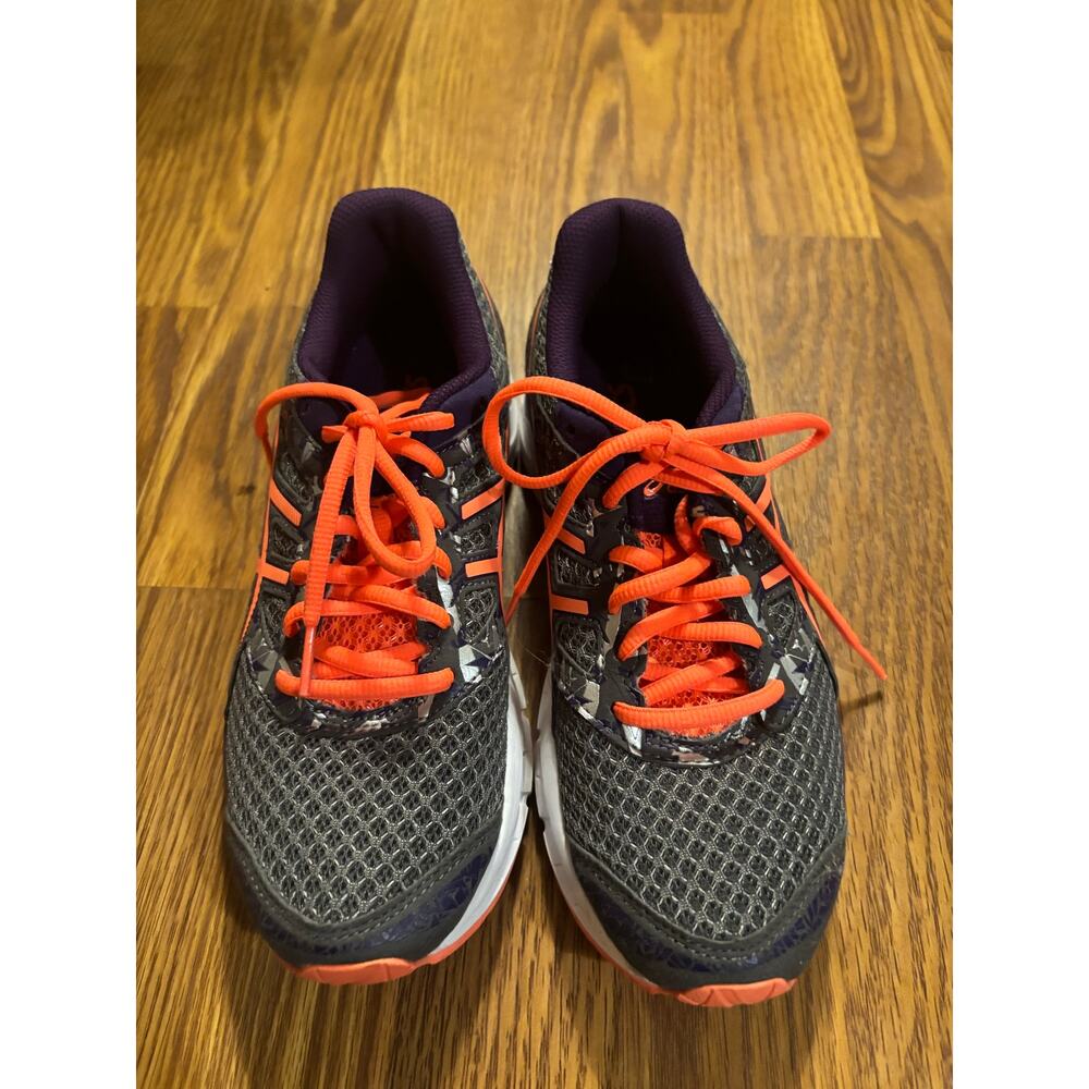 ASICS Gel- Excite 4 Gray/ Orange Athletic Running Shoes/ Sneakers - Picture 3 of 5
